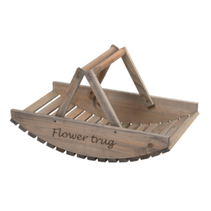 Wooden flower trug