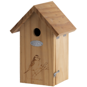 Birdhouse blue tit silhouette