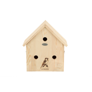 Sparrow silhouette nesting box