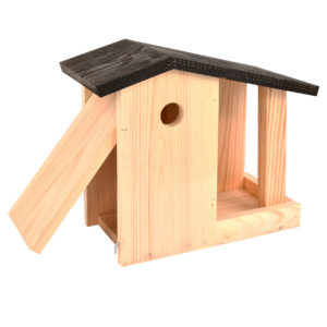 Birdhouse and bird table 2 in 1