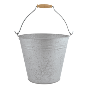 Old zinc bucket 9,5 lt