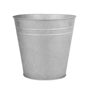 Old zinc flowerpot 25 cm