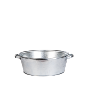 Round zinc tub S