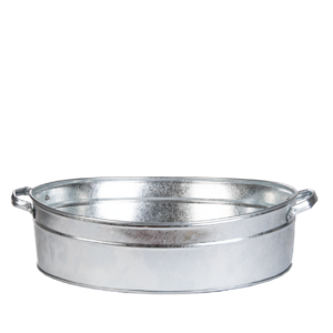 Oval zinc tub L