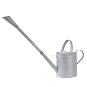 Watering can with extra long spout