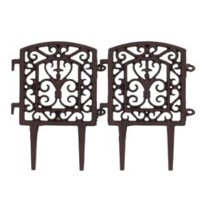 Connectabel cast iron lawn fence