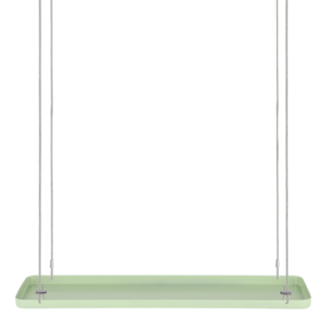 Rectangular green window hanging tray L