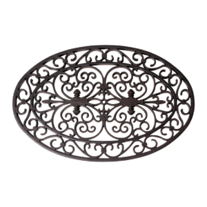 Rubber doormat oval 70x46cm