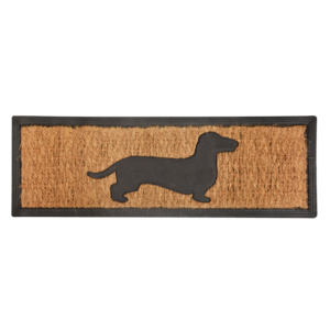 Rubber doormat/coir dachshund