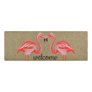 Coir doormat flamingo