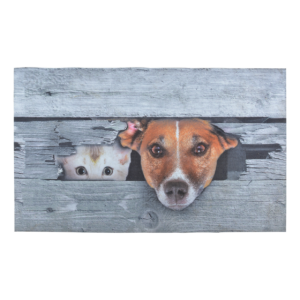 Doormat Peek-a-boo! Dog & cat