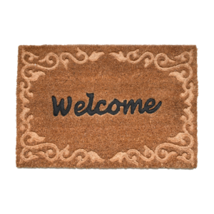 Doormat coir relief welcome