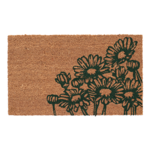 Doormat coir flowers