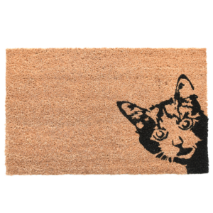 Coir doormat Peek-a-boo! cat