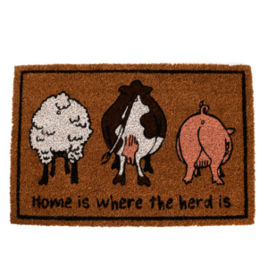 Home is where the herd is doormat