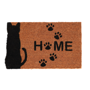 Doormat coir cat home