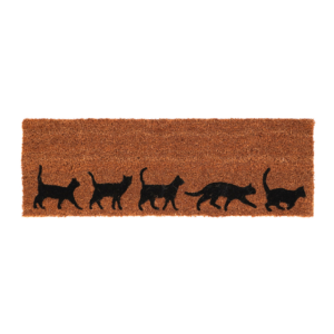 Doormat coir cats