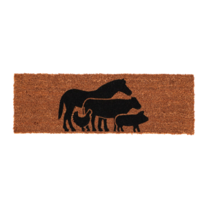 Doormat coir farm animals