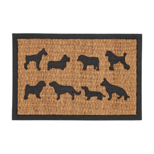 Doormat rubber/ coir dog breeds