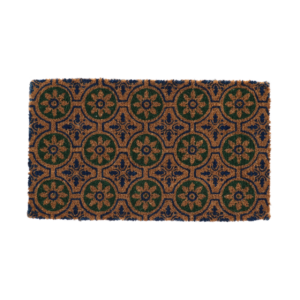 Doormat coir tiles with circles