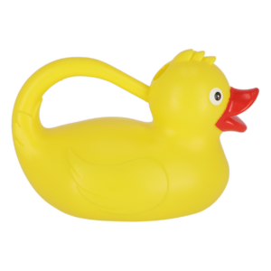 Plastic watering can duck