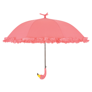 Umbrella flamingo with ruffles