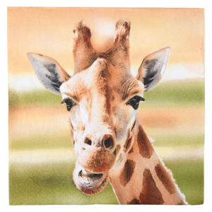 Paper napkins giraffe 33x33cm