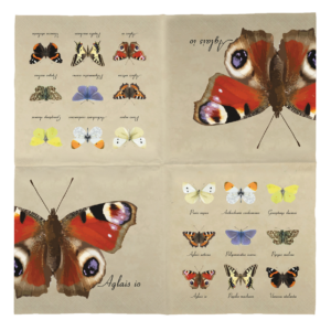 Paper napkins butterflies 33x33cm