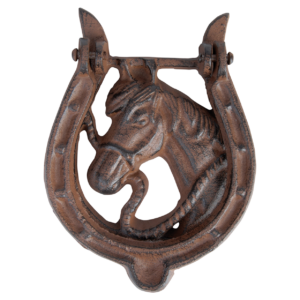 Door knocker horseshoe