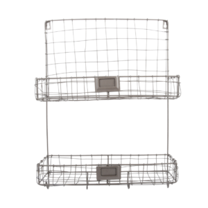 Wire wall organizer 2 compartments