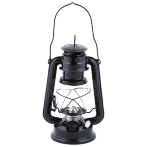 Hurricane lamp oil lantern black